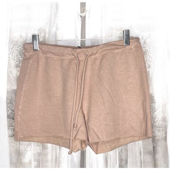 Chaser Pull On Drawstring Raw Hem Lounge Short Light Pink Women's Size S NWT - Picture 1 of 8